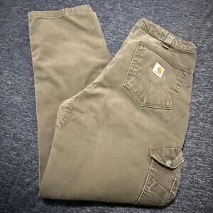 Carhartt Pants Mens 34x32 Brown Double Knee Work Grunge Street B342